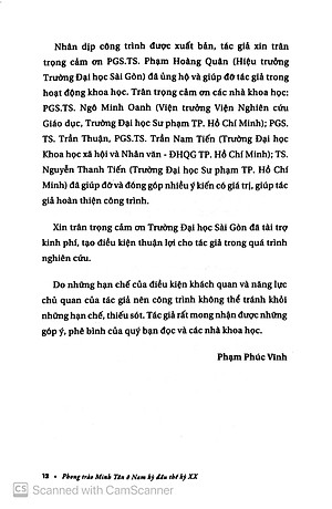 Sách Phong Trào Minh Tân - Ở Nam Kỳ Đầu Thế Kỷ XX