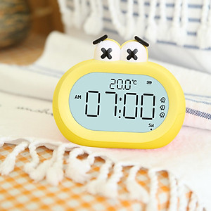 Digital Alarm Clock Indoor Temperature Snooze for Travel Bedside Decor