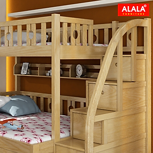 Giường tầng trẻ Em ALALA104 (Trên 1m2, dưới 1m4) - Thương hiệu ALALA