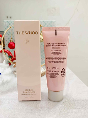 Sữa rửa mặt dưỡng ẩm sáng hồng da Whoo GJH Soo Hydrating Foam Cleanser 40ml