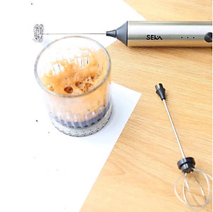 Máy Đánh Trứng Seka MD2210 Que Tạo Bọt Cafe Mini Cầm Tay Không Dây 3 Cấp Độ - Hàng Chính Hãng