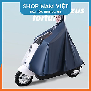Áo Mưa Trùm Đầu Kiểu Poncho Không Che Đèn Xe