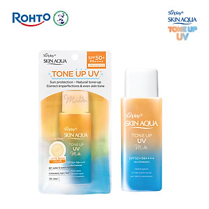 Kem chống nắng nâng tông Skin Aqua Tone up Latte Beige cho mọi tông da, dạng tinh chất Sunplay Skin Aqua Tone Up UV Essence Latte Beige SPF 50+ PA++++ 50g