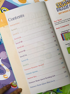 Sách summer brain quest 3&4 phát triển tư duy iq cho bé - in màu ( tiếng anh, 8 - 9 tuổi )