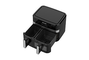 [New] Nồi chiên không dầu 2 ngăn 10L Sunhouse Mama SHD4098 - Chế độ riêng - Tiết kiệm thời gian - Công nghệ Rapid Air - Hàng chính hãng