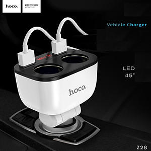 Bộ chia tẩu sạc ô tô nhãn hiệu Hoco Z28