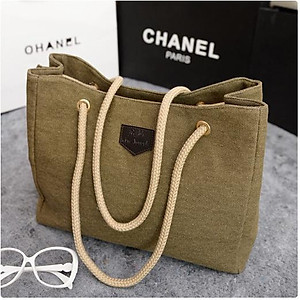 Túi vải nữ túi đeo vai Phiên bản Hàn Quốc dệt hoa thời trang túi lớn phụ nữ TG03