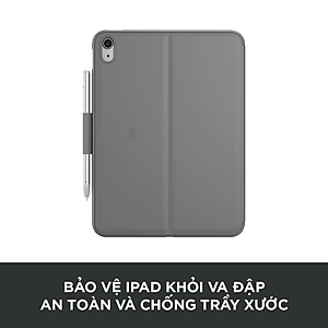 Bao da kèm phím Logitech Slim Folio dành cho iPad 10.9 inch Gen 10 - Bluetooth, Pin 3 năm, chống thấm nước - Hàng chính hãng