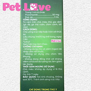 Dung dịch uống Vemedim Flucozol diệt nấm trên chó mèo
