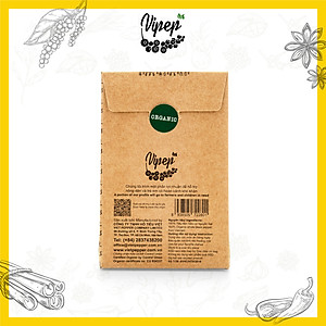 Tiêu Đen Hạt Farmers' Organic Vipep Túi Giấy 50g