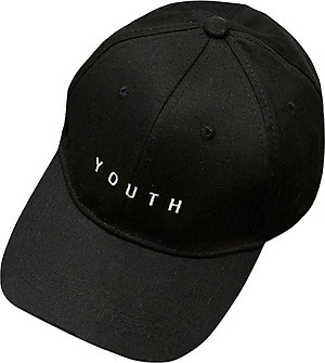 Nón kết chữ Youth NK439 (Màu Đen, Free Size)