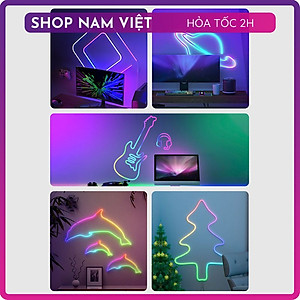 Dây Led Neon RGB Đuổi 5V Điều Khiển Remote và App Điện Thoại