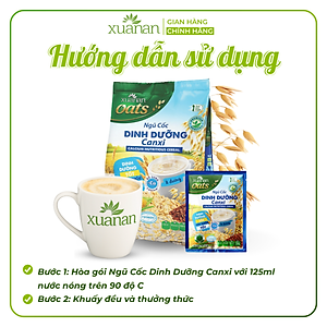 Ngũ Cốc Dinh Dưỡng Canxi Xuân An [ít đường] Túi 400G {25g*16 gói}