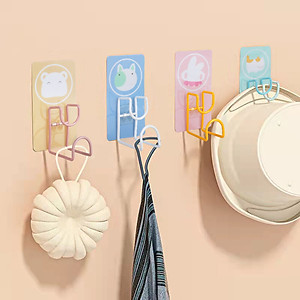 Móc Treo Thau Chậu Dán Tường Đa Năng KUNBE Hình Động Vật Dễ Thương