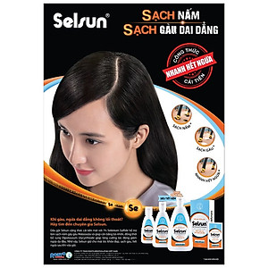 Dầu gội chống gàu, sạch nấm Selsun 250ml + Tặng hộp Dầu gội 50 Megumi Hair Fall Control Shampoo (5 gói x 7ml)