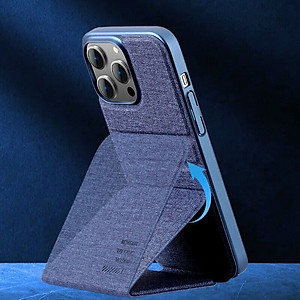 Case bao da ốp lưng canvas cho iPhone 14 Pro (6.1 inch) hiệu X-level Stand Journey bảo vệ camera, lật dọc kiêm giá đỡ điện thoại - hàng nhập khẩu