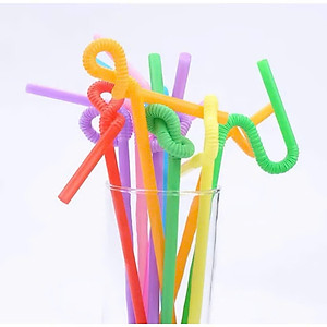 Ống Hút Nghệ Thuật Xoắn (80 Ống/Bịch), Ống Hút Nhựa PP Phi 6 Dài Cho Sinh Tố - HÀNG CHÍNH HÃNG MINIIN