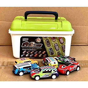 Hộp đồ chơi 30 xe ô tô nhiều màu sắc , nhiều loại