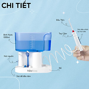 Máy tăm nước gia đình H2ofloss HF9 Whisper, phiên bản cao cấp với động cơ giảm độ ồn
