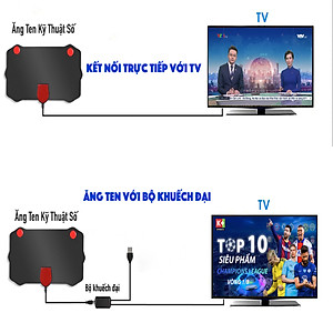 Ăng Ten Tivi Kỹ Thuật Số Mặt Đất, Anten Thu Sóng Tín Hiệu Kỹ Thuật Số, Ăng Ten Tv Khuếch Đại Tín Hiệu Kỹ Thuật Số Trong Nhà, Ang Ten Bắt Tín Hiệu Kỹ Thuật Số Tại Nhà, Anten DVB-T2 4k 1080P Dễ Sử Dụng