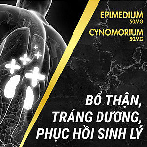 Viên uống phục hồi và tăng cường sức khỏe sinh lý nam giới Powergra Rino - Vỉ dùng thử 1 viên