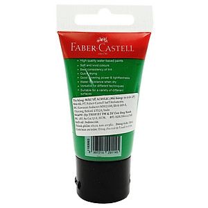 Tuýp màu vẽ acrylic 30ml midgreen (xanh lá trung tính) Faber 1183063