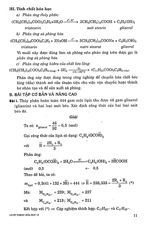 Sách 500 Bài Tập Cơ Bản Và Nâng Cao Hoá Học 12