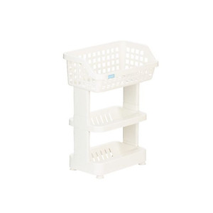 Kệ Đa Năng 3 Tầng Bằng Nhựa Cao Cấp Nachi Plus Inochi Nhật Bản - Dùng Trong Nhà Bếp, Phòng Tắm, Phòng Ngủ (298 x 190 x 376 mm)