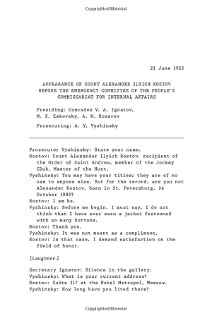 Sách A Gentleman In Moscow