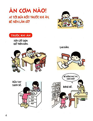 Cẩm Nang Sinh Hoạt Bằng Tranh Cho Bé Tập 2: Kĩ Năng Khi Ăn Uống (Tái Bản 2019)