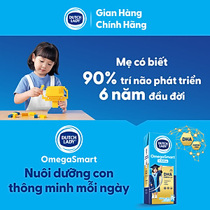 Thùng 48 hộp Sữa Dinh Dưỡng Dutch Lady OmegaSmart Ít Đường 180 ml