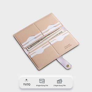 Ví Yuumy (  Thời trang nữ kiểu cầm tay khóa cài dáng dài - Ví da Seasand YV70 )