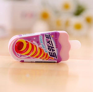 Cục Tẩy Bút Chì Hình Que Kem Độc Đáo - Cục Gôm Tẩy Văn Phòng Phẩm Cho Bé ( phát màu ngẫu nhiên )