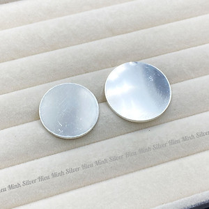 Đồng Xu Đánh Cảm Cạo Gió Trơn Bạc Ta Nguyên Chất S99 Đường Kính 2.6cm Chính Hãng Bạc Hiểu Minh XDG34