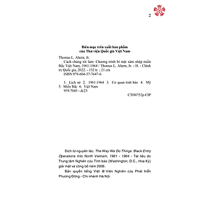 Cách chúng tôi làm - Chương trình bí mật xâm nhập miền Bắc Việt Nam 1961-1964