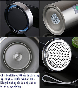 Bình Giữ Nhiệt Inox 304 1200ml HL-B90 Giữ Nhiệt Trên 15H Cao Cấp