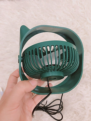 Quạt sạc usb mini để bàn xoay 120 độ - Hàng chính hãng