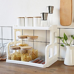 Kệ gia vị 2 tầng bằng nhựa cao cấp VIỆT NHẬT - giúp căn bếp luôn gọn gàng sạch sẽ