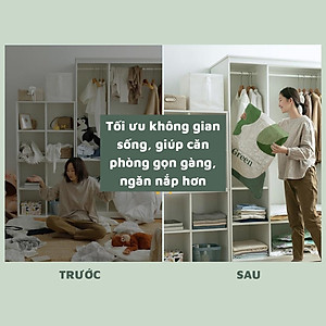 Combo 6 Túi Hút Chân Không Đựng Chăn Màn, Quần Áo, Chống Ẩm Mốc Bụi, Bảo Quản Quần Áo Chăn Gối Mền - TẶNG KÈM BƠM ĐIỆN - HÀNG CHÍNH HÃNG MINIIN