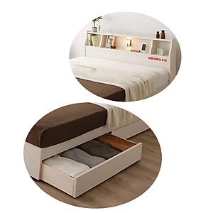 [Miễn phí vận chuyển & lắp đặt tại TP.HCM] GIƯỜNG NGỦ GỖ LUXURY CAO CẤP OHAHA - GC013 - WHITE