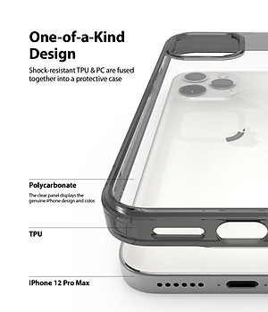 Ốp lưng chống sốc hàng hiệu Ringke Fusion cho iPhone 12 series - Hàng nhập khẩu