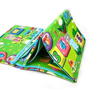 Thảm xốp Maboshi MINIIN cao cấp, Thảm 2 mặt cho bé vừa học vừa chơi (1m8 x 2m) - Giao mẫu ngẫu nhiên