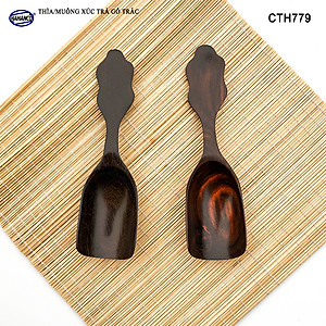 Muỗng xúc trà gỗ trắc/cẩm siêu sạch (HAHANCO) Dụng cụ hữu dụng khi thưởng trà - CTH779