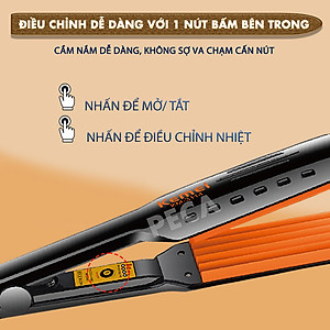 Máy bấm xù tóc Kemei KM-3114Y điều chỉnh 4 mức nhiệt sử dụng được cho mọi loại tóc - Hàng chính hãng