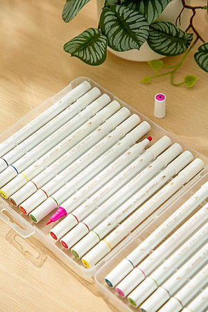 Hộp Bút 12 Màu Deli Sketch Marker - Phiên Bản Sơn Tùng M-TP Giới Hạn - Deli C185-12