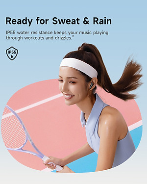 Tai Nghe Không Dây TWS Bass BS2 Lite (Bluetooth v6.0, 7H, SuperBass Boosted Sound, IP55, 2-Mic Sound, Al-Powered Sensors, Voice Boost, ENC Call Clarity) - Hàng Chính Hãng