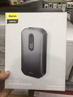 Bộ pin sạc dự phòng kích ắc quy ô tô Baseus Super Energy Car Jump Starter Pro (12000mAh, 5V-3A)Hàng Nhập Khẩu