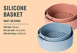Khay Silicone Dành Cho Nồi Chiên Không Dầu Và Lò Vi Sóng Lock&Lock CKB003 - Hàng Chính Hãng