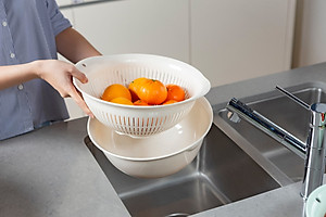 Bộ Thau Rổ Nhựa Cao Cấp Yoko INOCH - Nhựa Cao Cấp Chắc Chắn Sang Trọng, Gọn Gàng, An Toàn Cho Sức Khoẻ