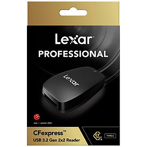 Đầu đọc thẻ Lexar Professional CFexpress Type B USB 3.2, tốc độ truyền nhanh, kích thước nhỏ gọn - Hàng chính hãng BH 5 năm